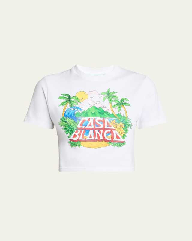 Casa Beach Wave Printed Baby Tee